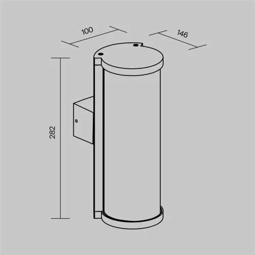 Настенный светильник (бра) Conf E27x1 15Вт IP 54 (Графит) - фото 13