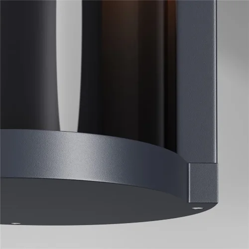 Настенный светильник (бра) Конф / Conf E27x1 15Вт IP 54 (Графит) O451WL-01GF - фото 8