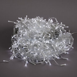 ULD-B25006-440-TTK WH IP44 Бахрома светодиодная с эффектом мерцания, 25м, Соединяемая, 440 светодиодов, Белый свет, Провод прозрачный
