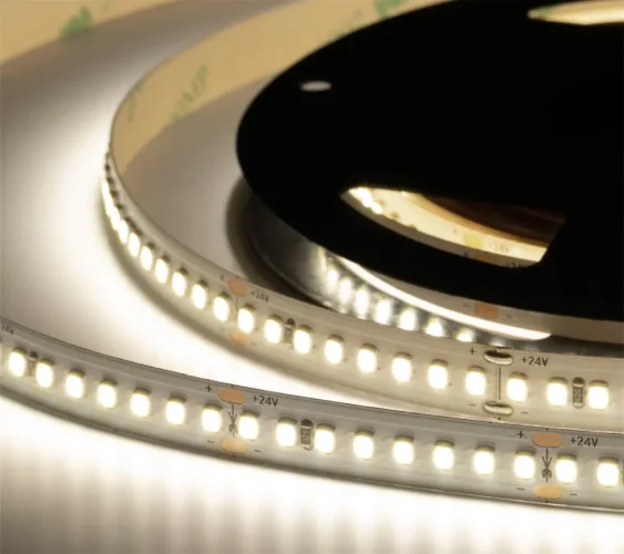 Лента светодиодная ELF 960SMD диодов (2835), 24В, 5м, ЭКСТРА, белый нейтральный 4000-4500К - фото