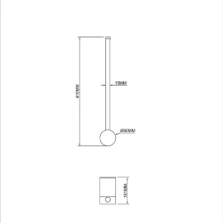 Настенный светильник (бра) FR6063WL-L8B Тайна 8 Вт LED (Черный) FR6063WL-L8B
