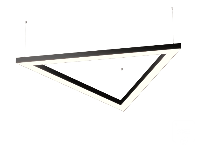 Светильник Треугольник S50 (RAL9005/3x811/LT70 — 4K/52W) - фото 1