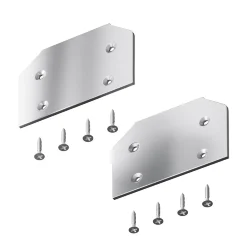 Заглушка торцевая к профилю, 2шт (Серебро)