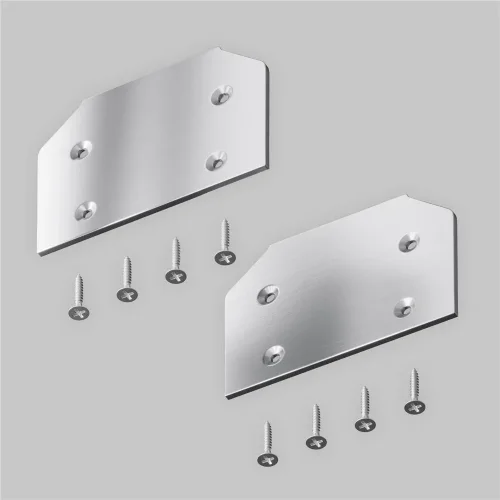 Заглушка торцевая к профилю, 2шт (Серебро) - фото 2