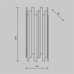 Настенный светильник (бра) Coliseo E14х1 60Вт (Латунь)