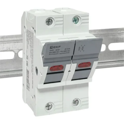 Предохранитель-разъединитель DF 14х51 2п (тип ПВЦ) EKF df142-e - фото 2