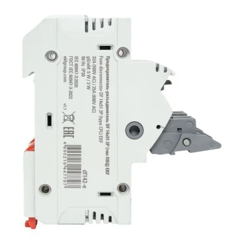 Предохранитель-разъединитель DF 14х51 2п (тип ПВЦ) EKF df142-e - фото 7