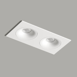 Встраиваемый светильник, IP 20, 50 Вт, GU10, белый, алюминий, Denkirs DK2122-WH