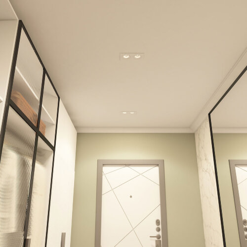 DK2122-WH Встраиваемый светильник, IP 20, 50 Вт, GU10, белый, алюминий. Фото 5