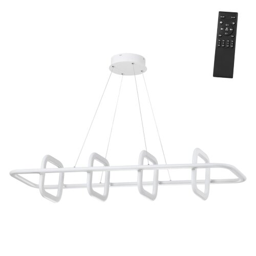 Светильник подвесной светодиодный диммируемый, в комплекте беспроводной пульт ДУ, длина провода 2м «Novotech» 359184, серия: ONDO. Фото 1.