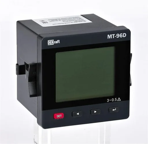 Мультиметр цифровой МТ-72D 3ф вх. 600В 5А RS-485 72х72мм LCD-дисплей DEKraft 51412DEK - фото