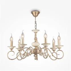 Люстра Perla E14х7 (Кремовый с Золотом)