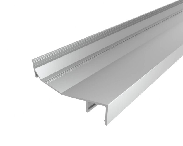 Профиль накладной алюминиевый для карниза LC-LPK-1675-2 Anod - фото