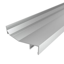 Профиль накладной алюминиевый для карниза LC-LPK-1675-2 Anod