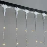 Гирлянда Занавес 2 x 3 м Тепло-Белый 220В, 600 LED, Провод Прозрачный ПВХ, IP54. Фото 2.