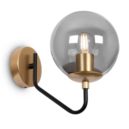 Настенный светильник (бра) Freya FR5140WL-01GB (Черный и Латунь) - фото