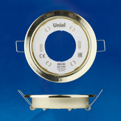 GX53-H2 GOLD 10 PROM Светильник ультратонкий встраиваемый, В составе набора из 10шт, Корпус золото, Картон.