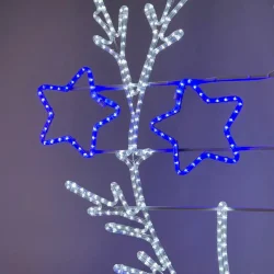 Светодиодная Консоль &amp;#171;Уральские звезды&amp;#187; 80 х 150 см, Бело-Синяя, 220В