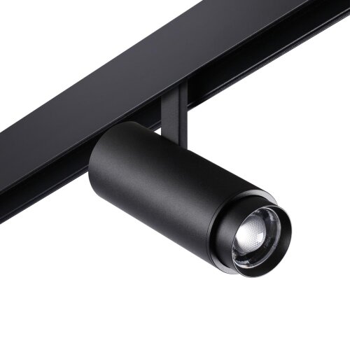 Трековый светильник для низковольтного шинопровода с переключателем цветовой температуры и мощности «Novotech» 359207, серия: FLUM (крепление к треку). Фото 2.