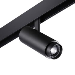 Трековый светильник для низковольтного шинопровода с переключателем цветовой температуры и мощности «Novotech» 359207, серия: FLUM (крепление к треку) - Переключение цв. температуры на корпусе светильника