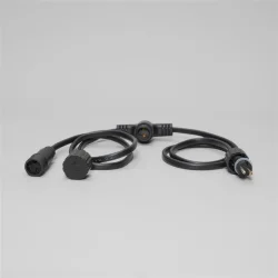 Комплект подключения с 1 коннектором 24V, Длина 1м, Провод Черный ПВХ