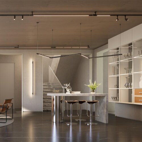 Светильник диммируемый со сменой цветовой температуры (управление - пульт ДУ/ приложение Smart Life) «Novotech» 359365, серия: GLAT. Фото 2.