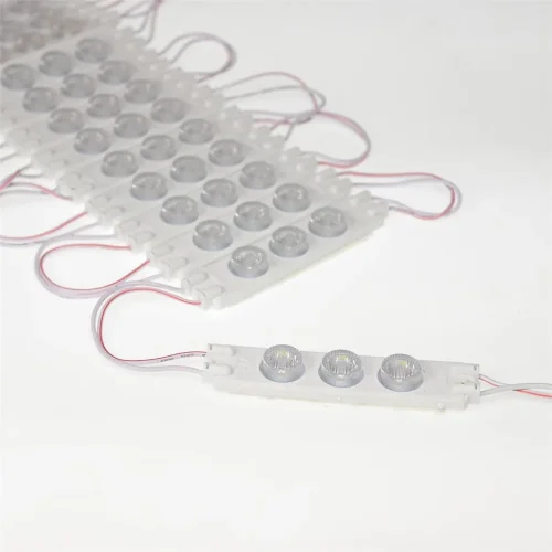 Светодиодный модуль 3030-3 MOD91 (2W, 220V, 45x15°, cool white, IP65) - фото II