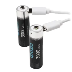 Аккумулятор литиевый AA 1.5В Li-Ion 3000мВт.ч 2000мА.ч зарядка от Type-C шнур в комплекте BL-4 (уп.4шт) ФАZА 5061606