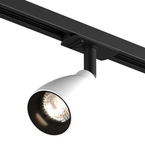 DK6050-BW+BK Трековый светильник IP 20, 15 Вт, GU10, черный с белым, алюминий, пластик.