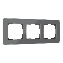 Рамка из стекла на 3 поста Elite графит W0032440
