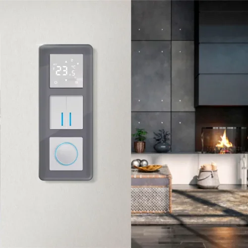 Рамка из стекла на 3 поста Elite графит W0032440 - фото 7