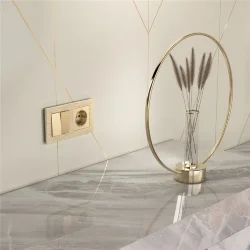 Рамка из металла на 2 поста Аluminium шампань алюминий W0021711