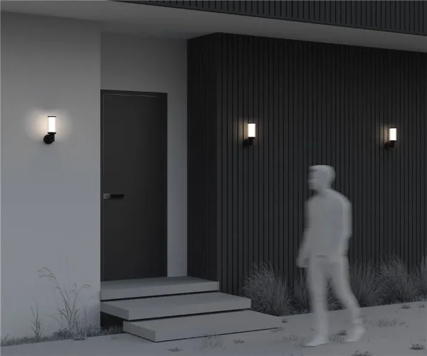 Настенный светильник Rib E27x1 23Вт IP 65 (Черный) - фото 7