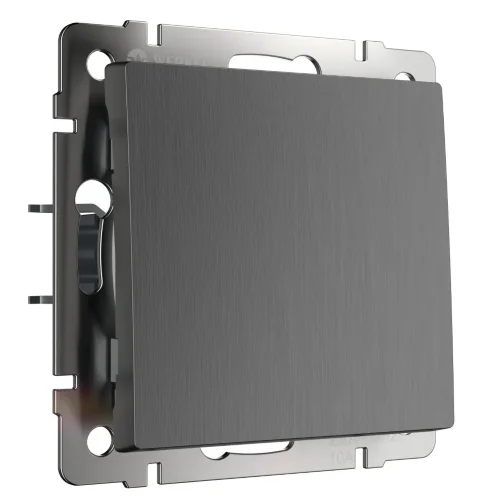 Выключатель одноклавишный проходной (графит рифленый) W1112004 - фото