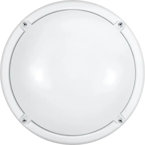 Светильник светодиодный 71 623 OBL-R1-12-4K-WH-IP65-LED-SNRV 12Вт 4000К IP65 900лм ЖКХ с оптико-акустич. датчиком круг бел. (аналог НПП) ОНЛАЙТ 71623 - фото 2
