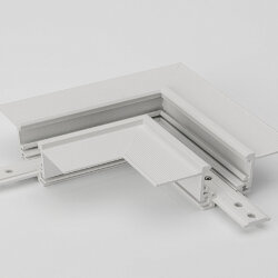 Коннектор угловой горизонтальный для встраиваемого низкопрофильного шинопровода SY-LINK, SY-LINK-CNLV-T2S-WH 013603