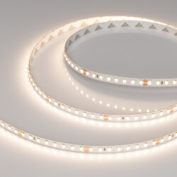 Светодиодная лента RT-А128-8mm 24V Warm3500 (9.6 W/m, IP20, 2835, 5m) (Arlight, высок.эфф.150 лм/Вт) 038757