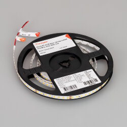 Светодиодная лента RT-А128-8mm 24V Warm3500 (9.6 W/m, IP20, 2835, 5m) (Arlight, высок.эфф.150 лм/Вт) 038757