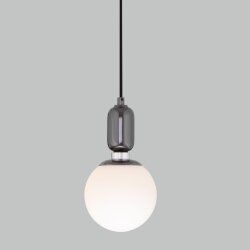 Подвесной светильник со стеклянным плафоном 50151/1 черный жемчуг (052662)