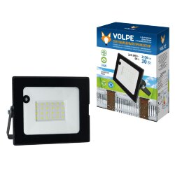 ULF-Q514 30W-6500K SENSOR IP65 220-240В BLACK Прожектор светодиодный с датчиком движения и освещенности, Дневной свет 6500K, Корпус черный