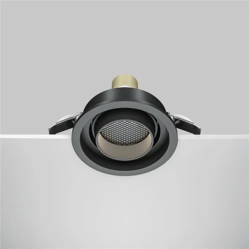 Встраиваемый светильник Atom GU10 10Вт (Черный) - фото 4