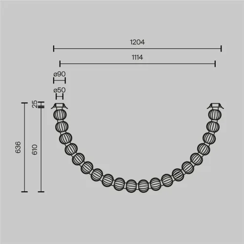 Потолочный светильник Amulet 3000К 36Вт (Золото) - фото 13