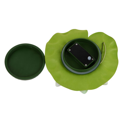 USL-S-826-PT060 RED WATERLILY Садовый светильник на солнечной батарее Красная кувшинка, Плавающий, 1 светодиода, Теплый белый свет, 1xААA Ni-Mh аккумулятор в-к, IP44, TM Uniel - фото 4