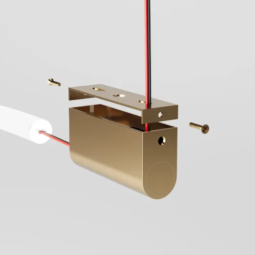 Накладные крепления для круглого гибкого неона Full light латунь FL 28101 - фото 4