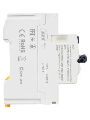 Выключатель дифференциального тока (УЗО) 2п 25А 30мА тип AC ВДТ R10N ARMAT IEK AR-R10N-2-025C030 - фото 7