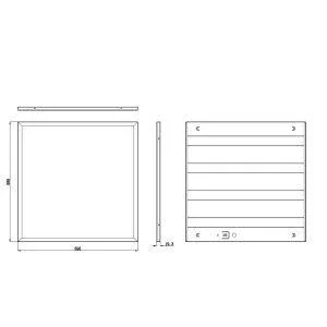 Светильник светодиодный SPO-6-48-4K-P (4) 48Вт 4000К универс. рассеив. призма 595х595х19 ЭРА Б0026954 - фото 2