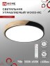 Светильник светодиодный SCANDY WOOD-75RCB 75Вт 230В 3000-6500K 6000Лм 400x50мм с пультом ДУ черный IN HOME - Фото 2