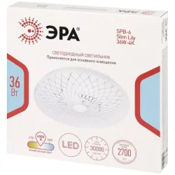 Светильник светодиодный Классик SPB-6 WH 36W-4K Slim Lily 36Вт 4000К IP20 2700лм без ДУ Эра Б0071159