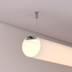 Профиль с экраном SL-ROUND-D60-2500 ANOD+OPAL (Arlight, Алюминий) 020474