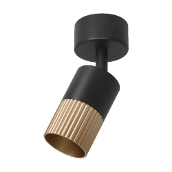 Светильник WOLTA WSL-GU10/S18BG под лампу GU10 Черный / золотой DUO